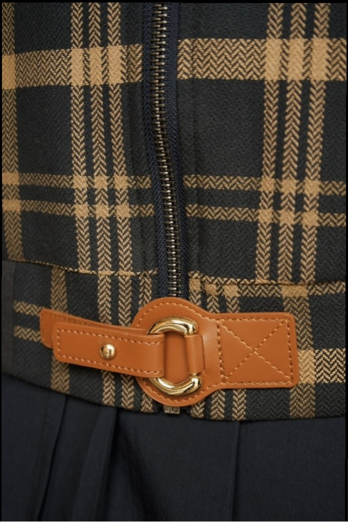BOMBER DE CUADROS HIGHLY PREPPY