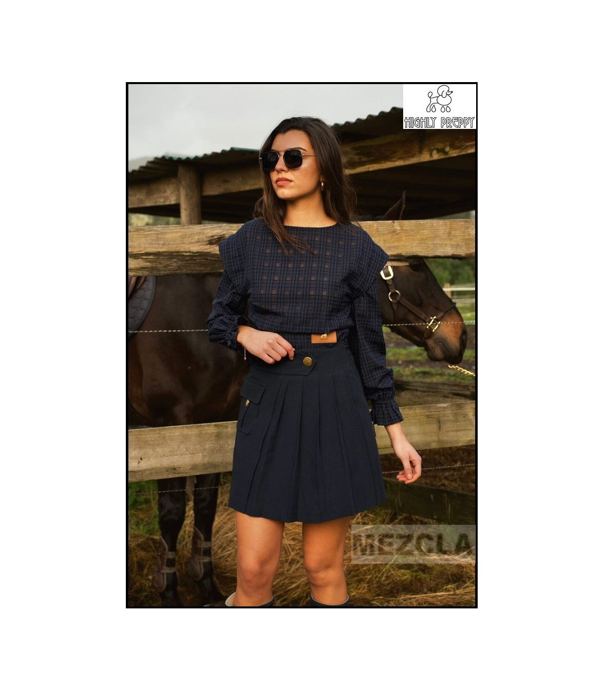 FALDA ESTILO COLLEGE HIGHLY PREPPY