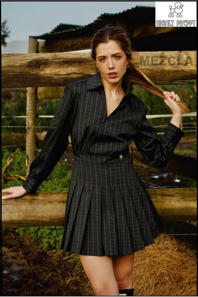 VESTIDO ESTAMPADO DE CUADROS HIGHLY PREPPY