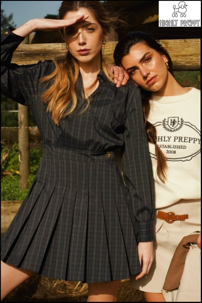 VESTIDO ESTAMPADO DE CUADROS HIGHLY PREPPY