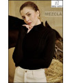 TOP NEGRO CUELLO SUBIDO HIGHLY PREPPY