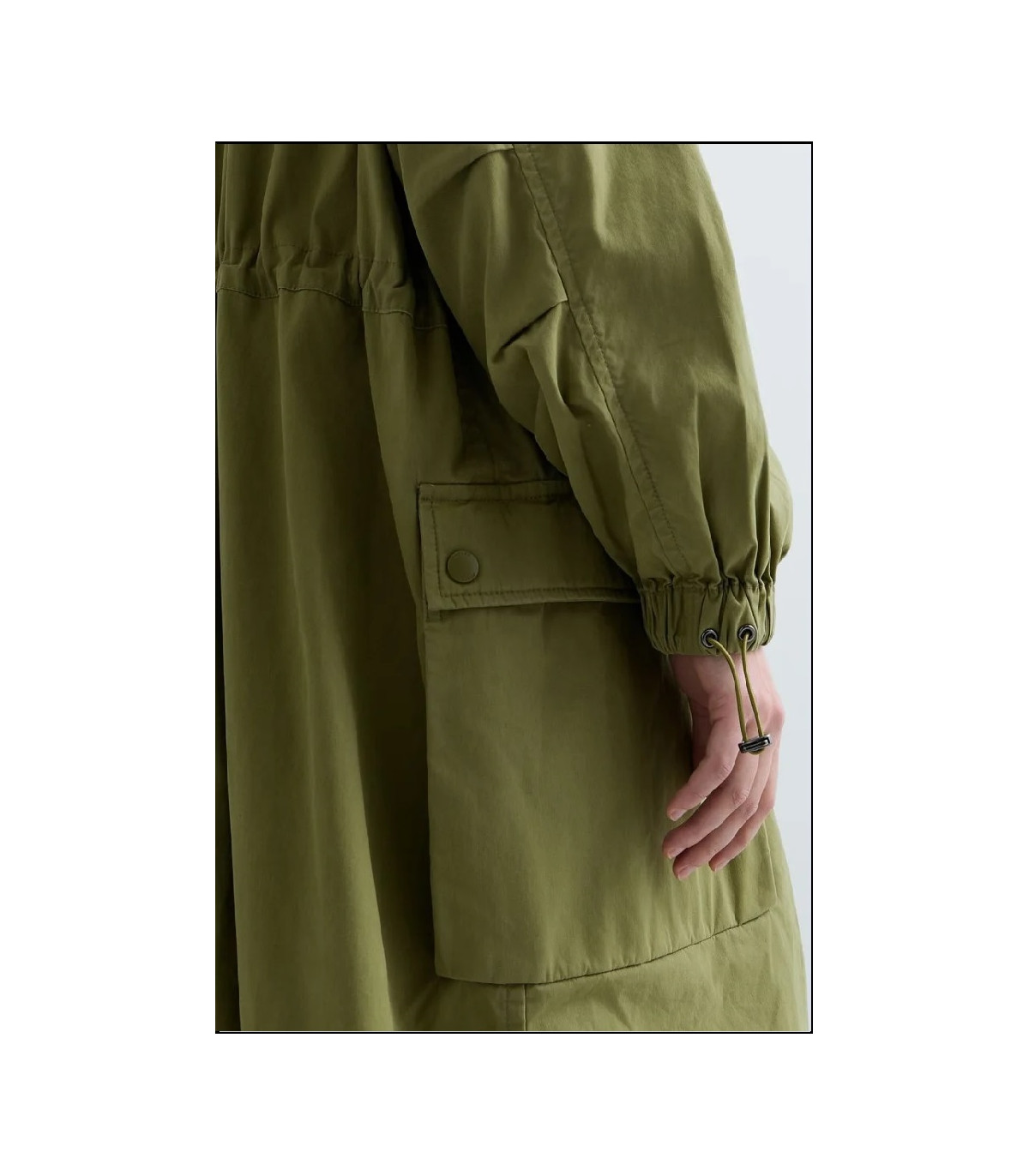 PARKA CON CAPUCHA DE MEZCLA DE ALGODÓN REPLAY