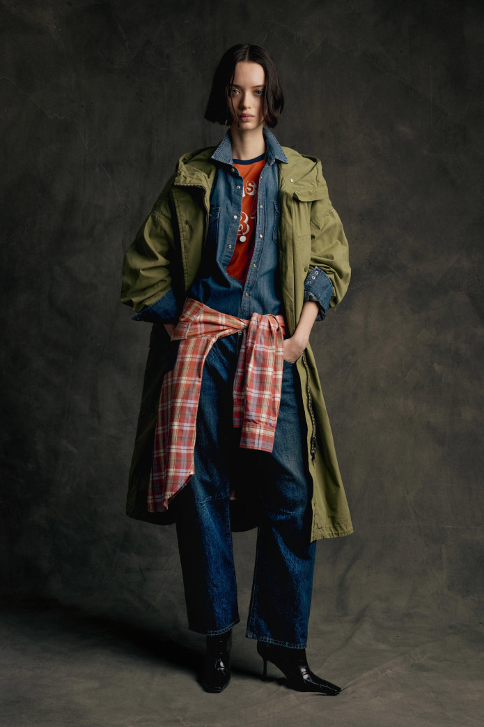 PARKA CON CAPUCHA DE MEZCLA DE ALGODÓN REPLAY