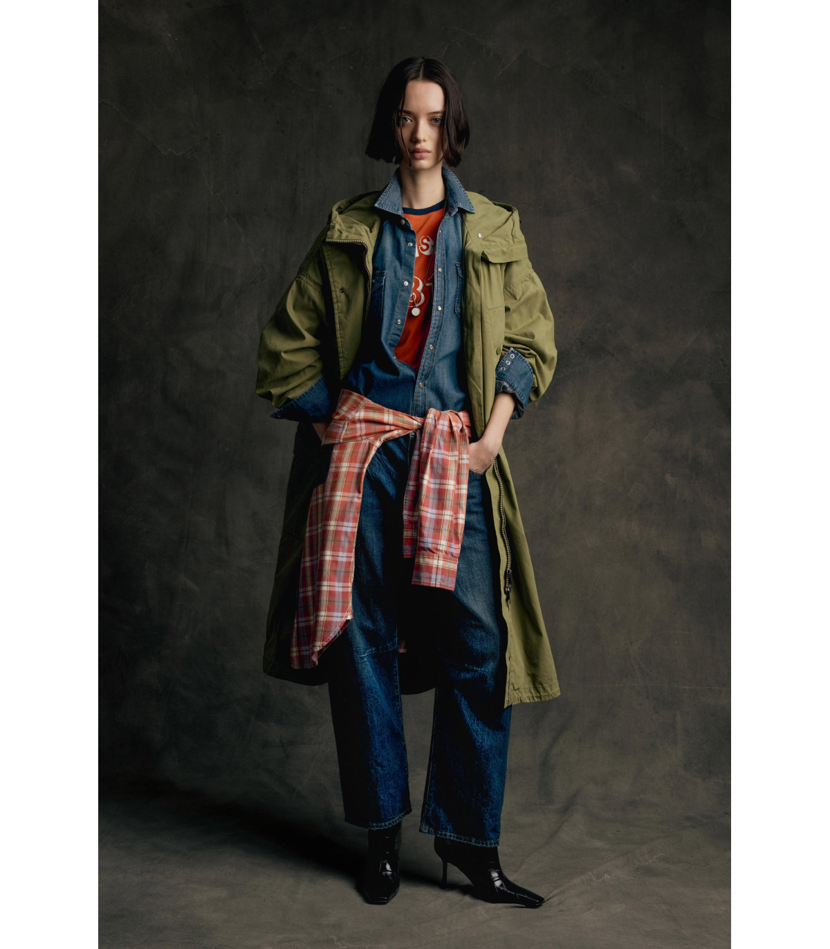 PARKA CON CAPUCHA DE MEZCLA DE ALGODÓN REPLAY