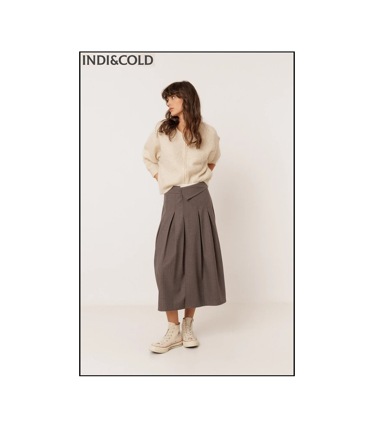 FALDA CRUZADA PLIEGUES INDI&COLD