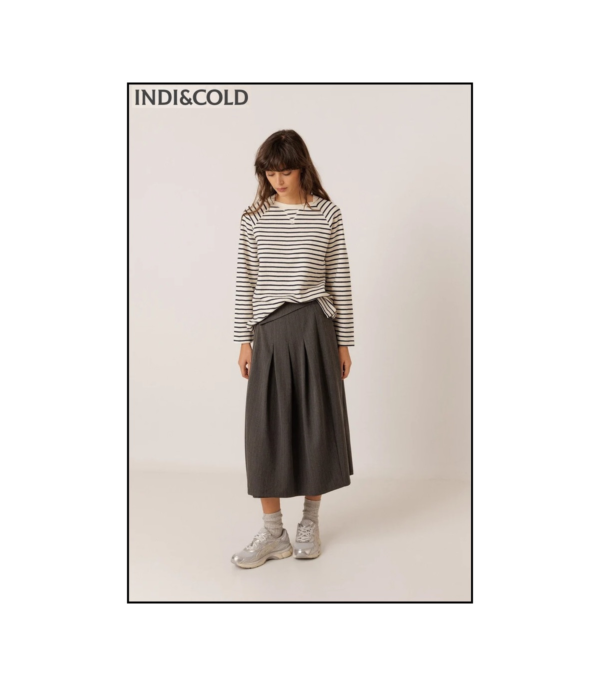 FALDA CRUZADA PLIEGUES INDI&COLD