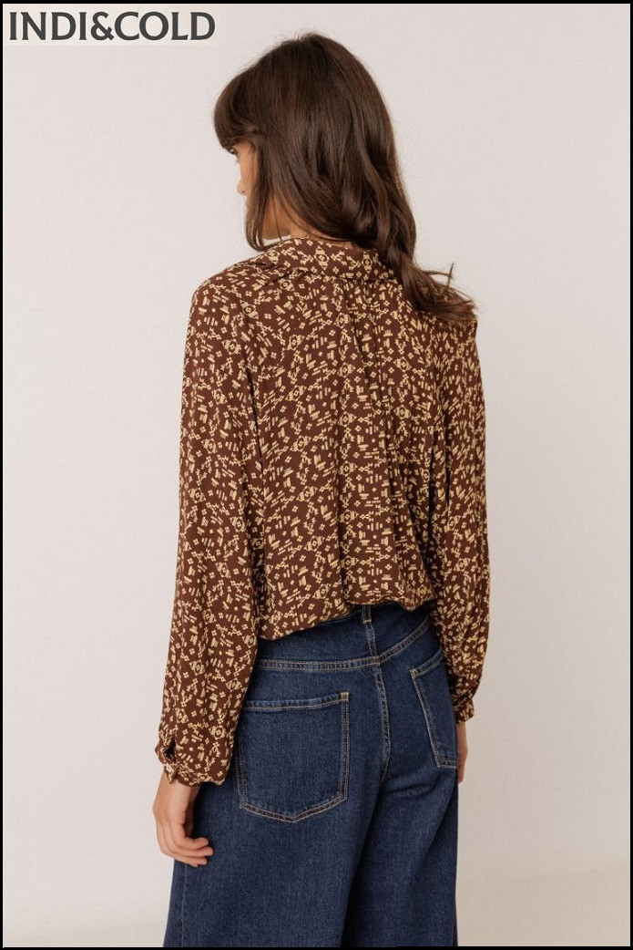 CAMISA ESTAMPADO ÉTNICO INDI&COLD