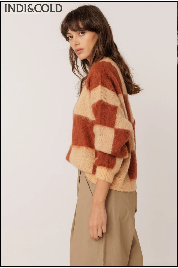 JERSEY CUADROS EFECTO CEPILLADO INDI&COLD