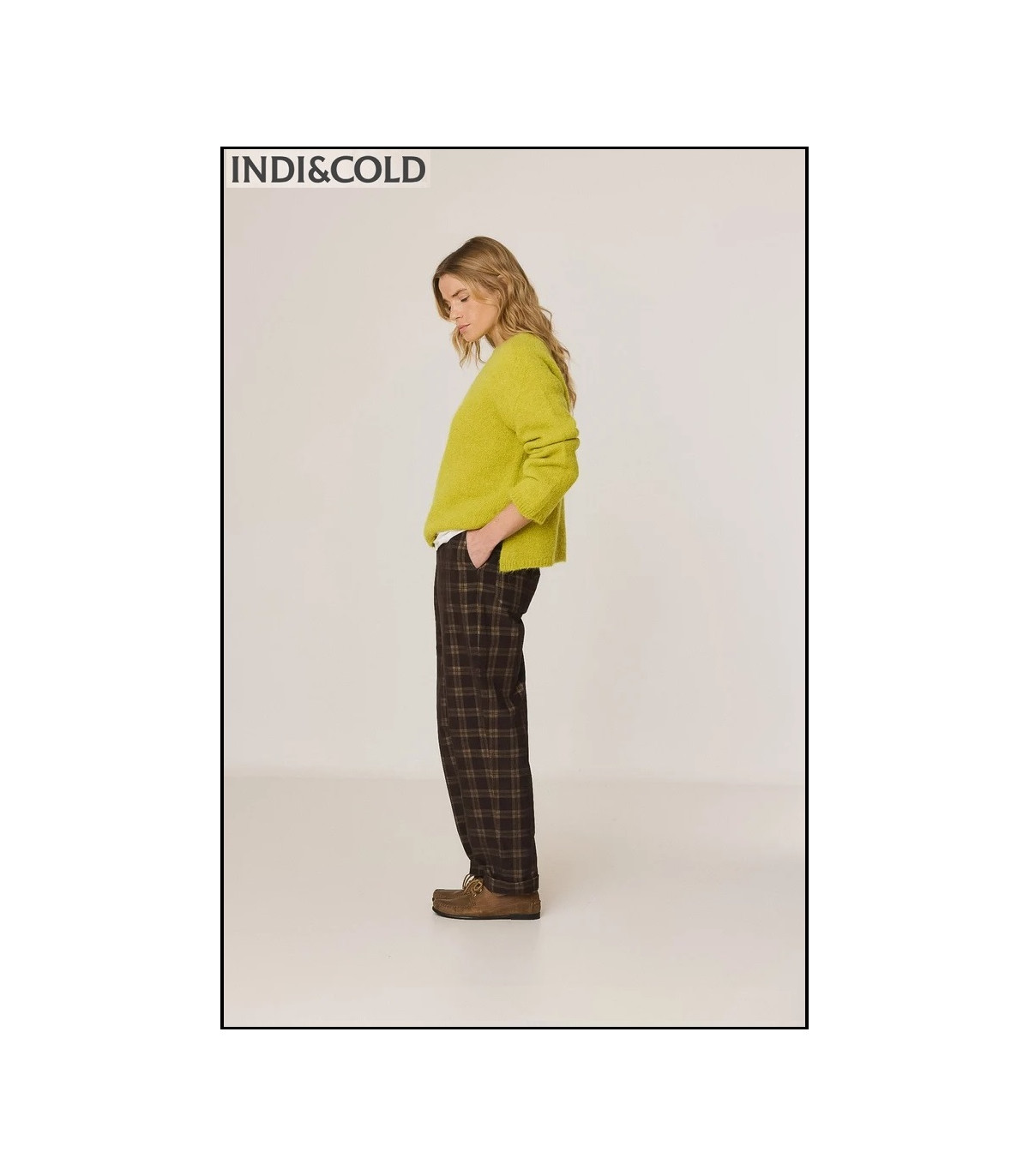 PANTALÓN ENGOMADO MICROPANA CUADROS INDI&COLD