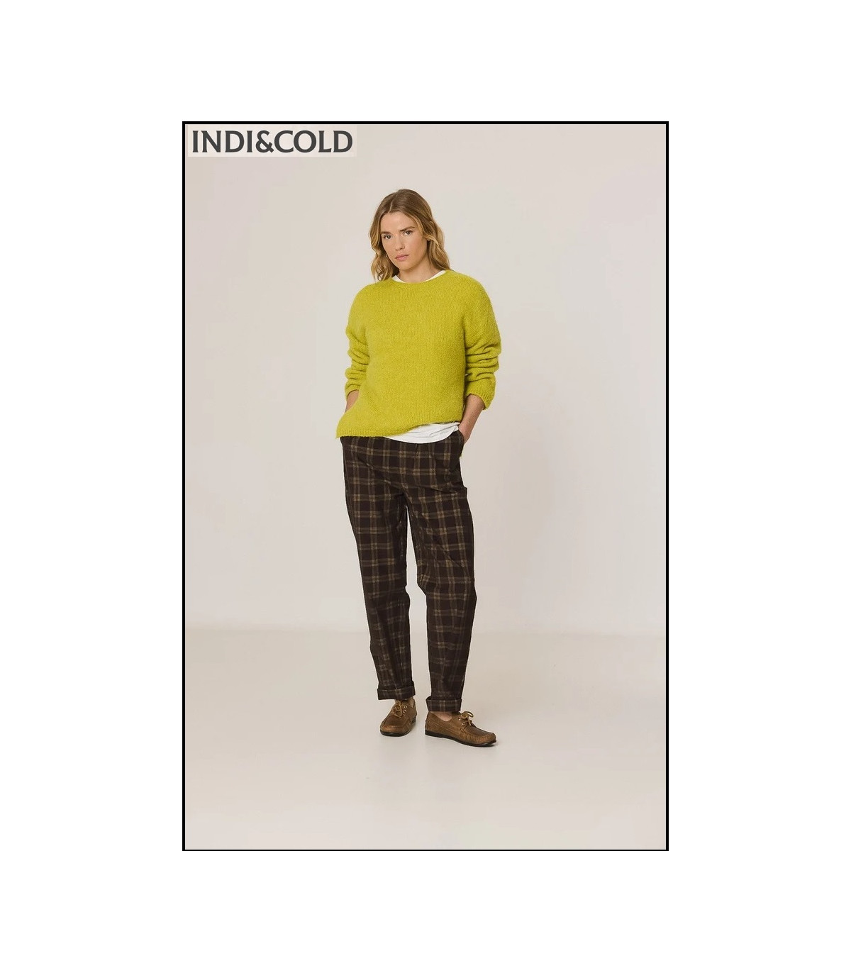 PANTALÓN ENGOMADO MICROPANA CUADROS INDI&COLD