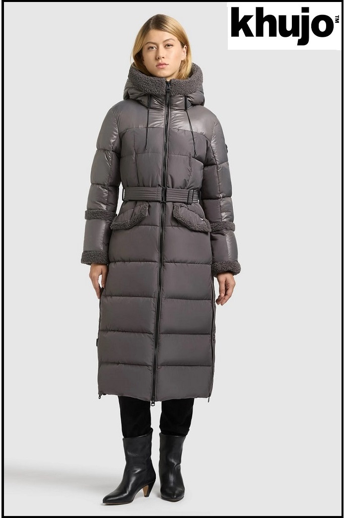 PARKA LARGA GRIS KHUJO