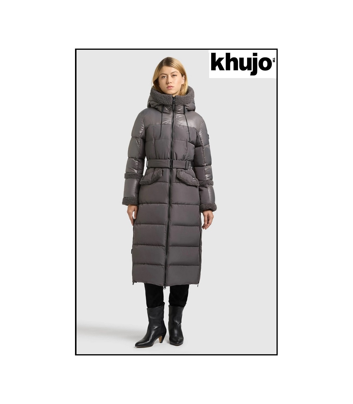 PARKA LARGA GRIS KHUJO