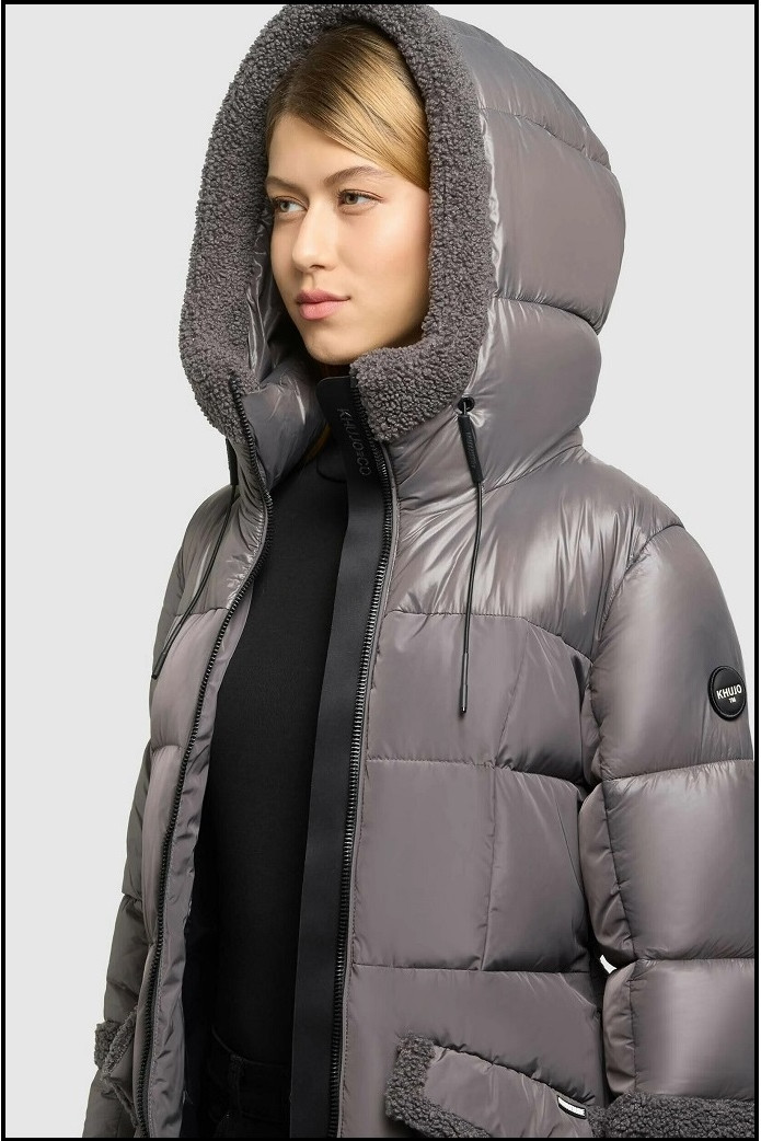 PARKA LARGA GRIS KHUJO