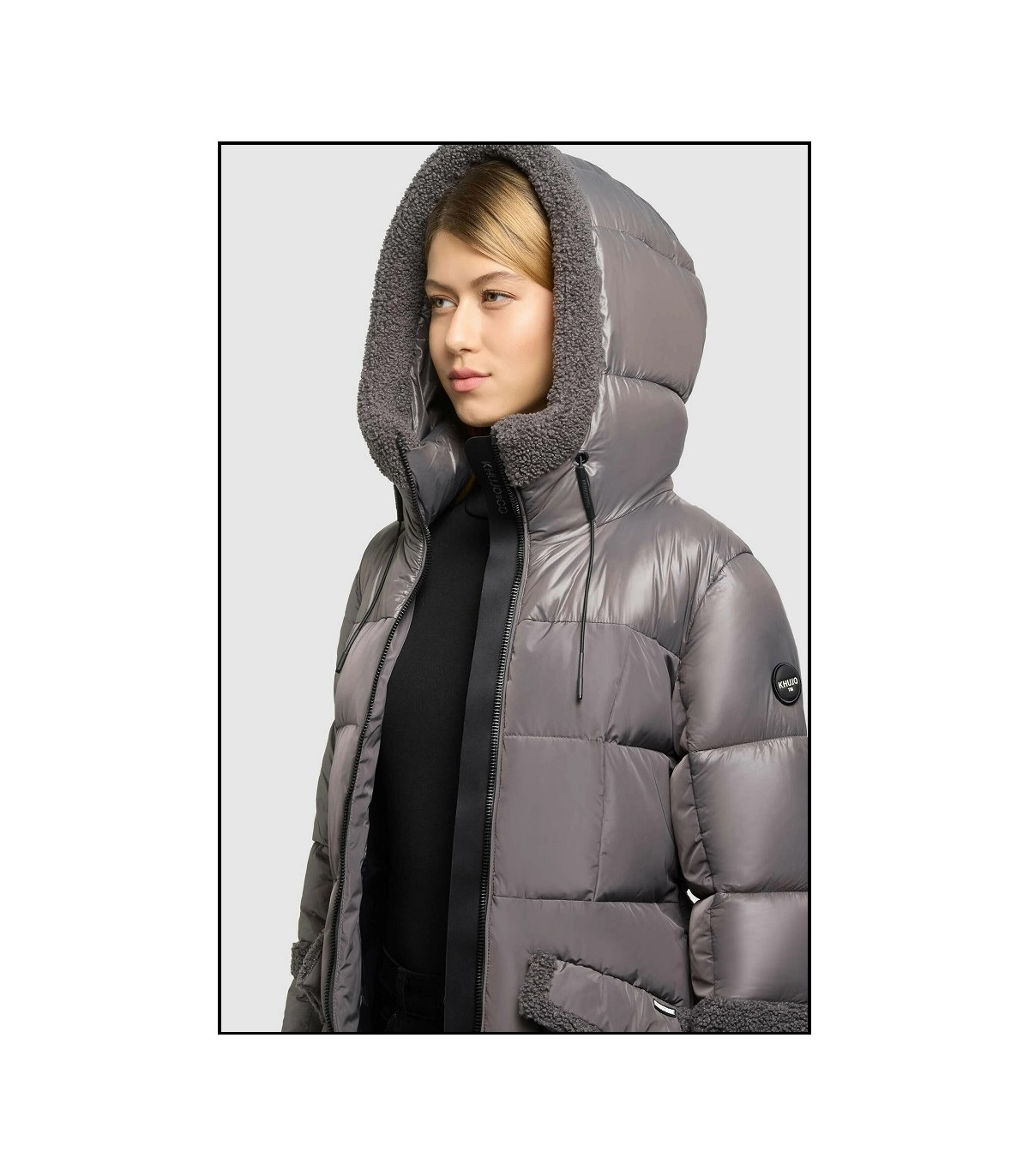 PARKA LARGA GRIS KHUJO