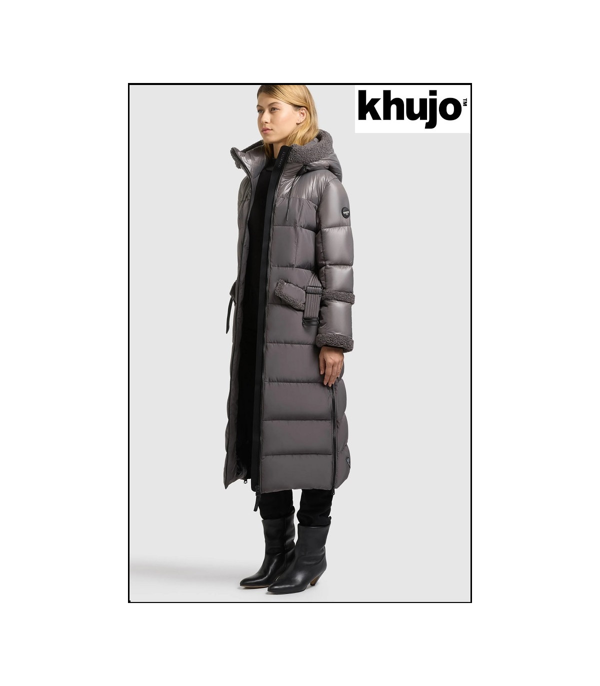 PARKA LARGA GRIS KHUJO