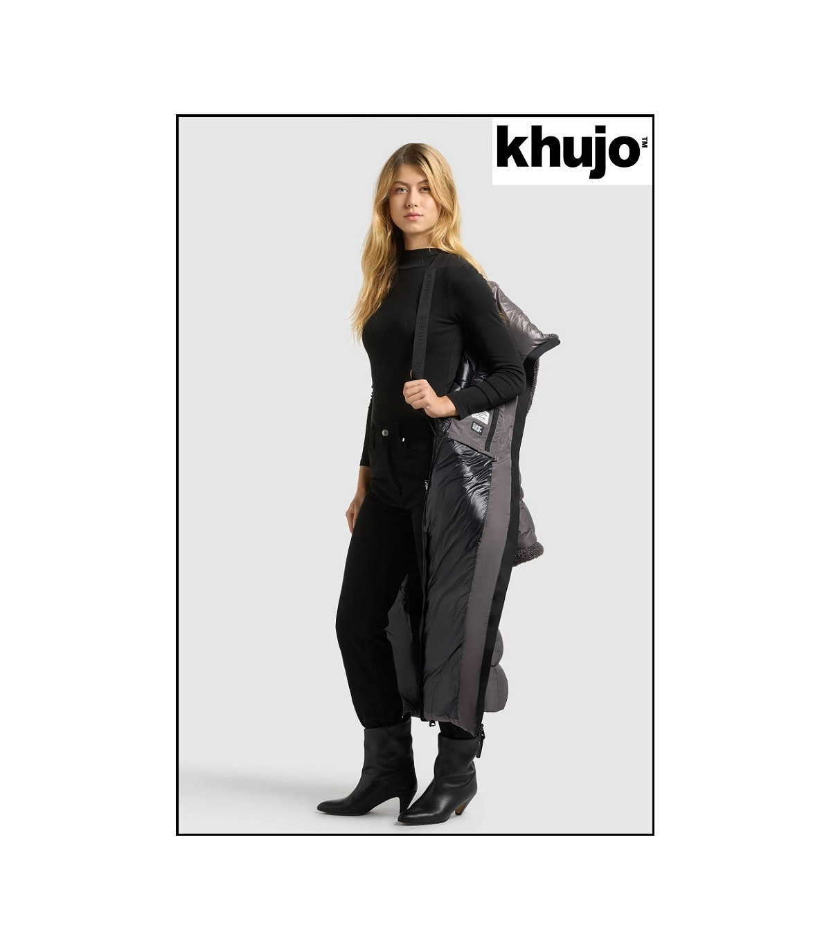 PARKA LARGA GRIS KHUJO