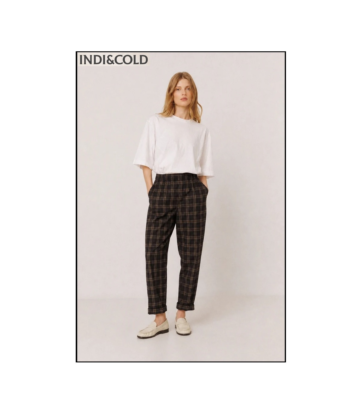 PANTALÓN ENGOMADO MICROPANA CUADROS INDI&COLD