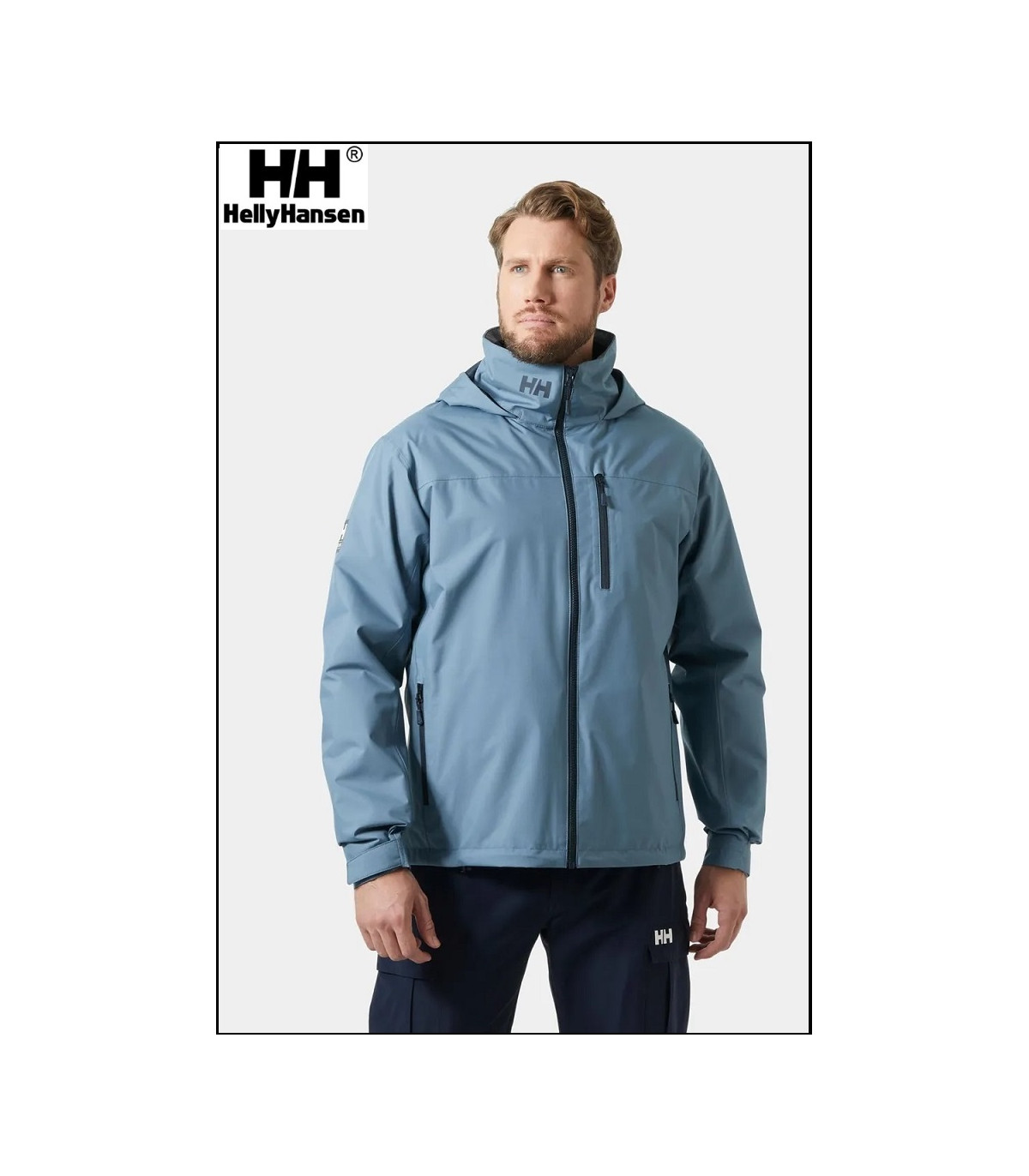 CREW HOODED MIDLAYER 2.0 JACKET AZUL LAVADO HELLY HANSEN