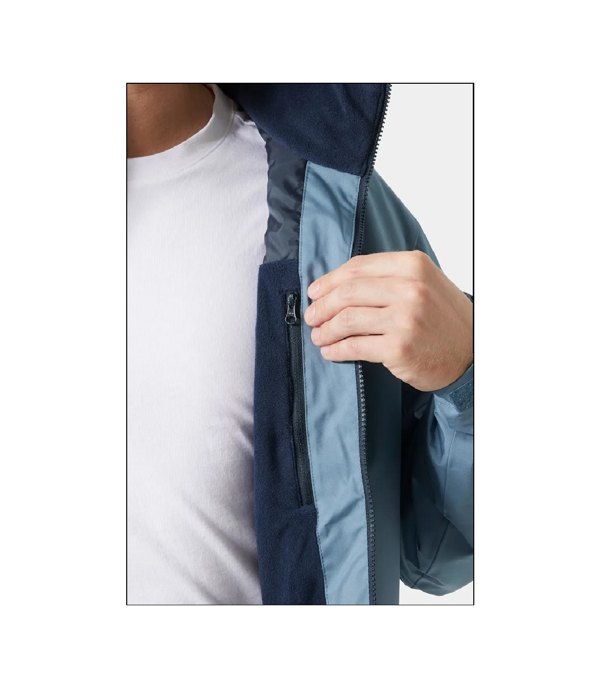 CREW HOODED MIDLAYER 2.0 JACKET AZUL LAVADO HELLY HANSEN