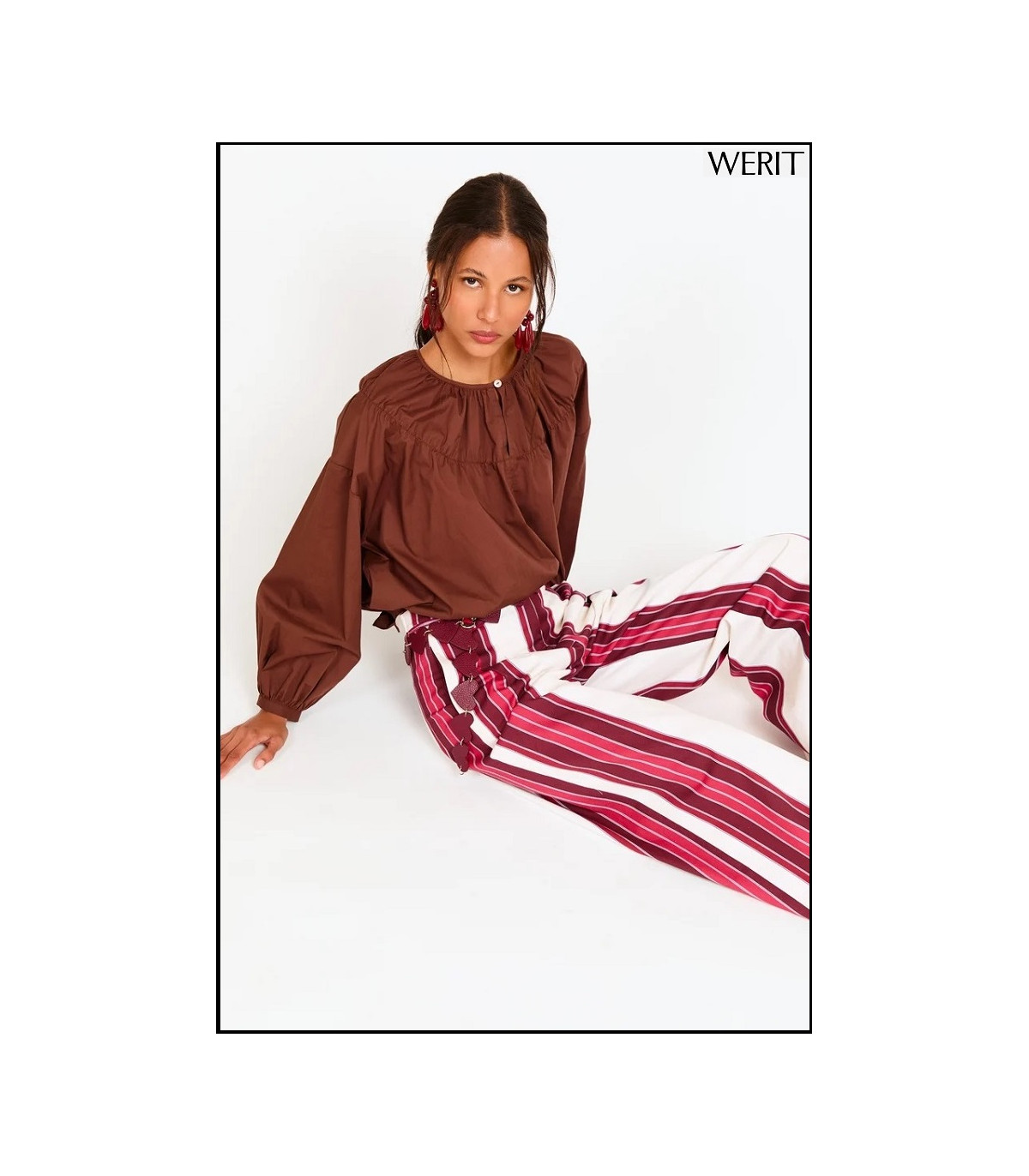 CAMISA ADELA MARRÓN WERIT