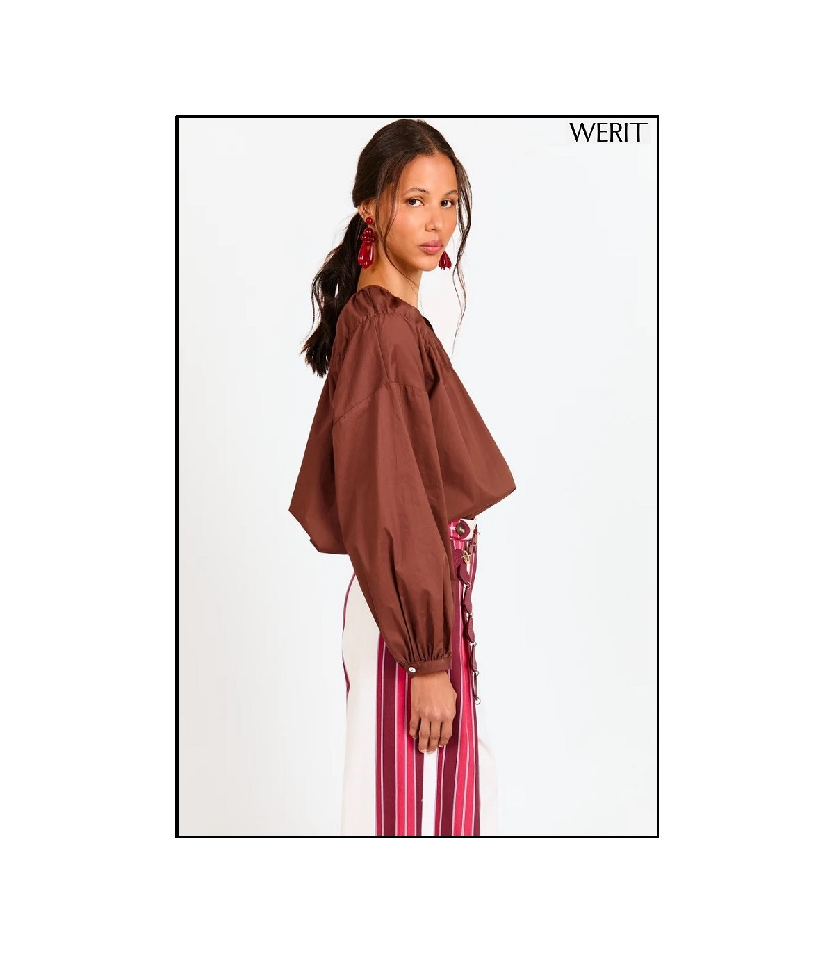 CAMISA ADELA MARRÓN WERIT