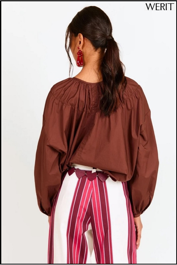 CAMISA ADELA MARRÓN WERIT
