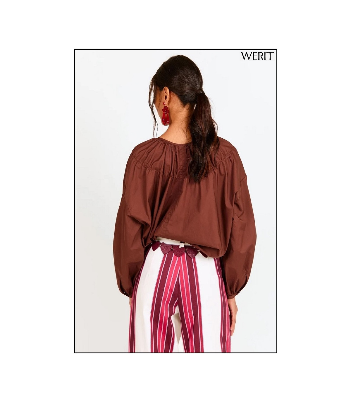 CAMISA ADELA MARRÓN WERIT