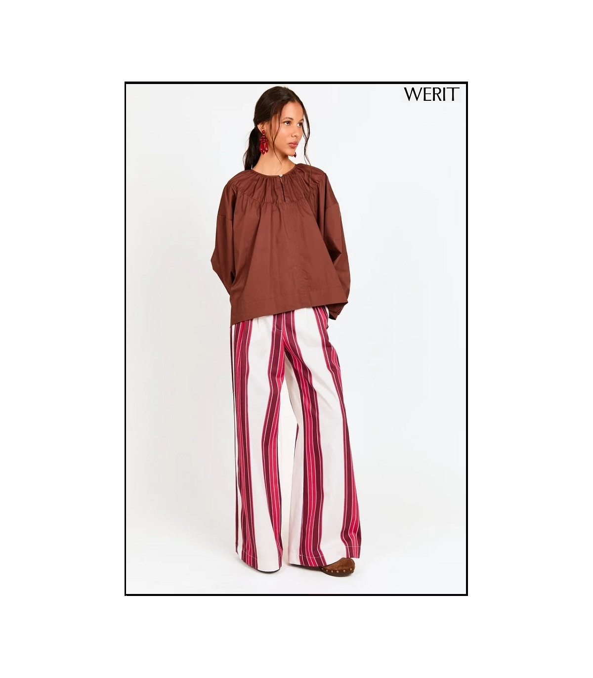 CAMISA ADELA MARRÓN WERIT