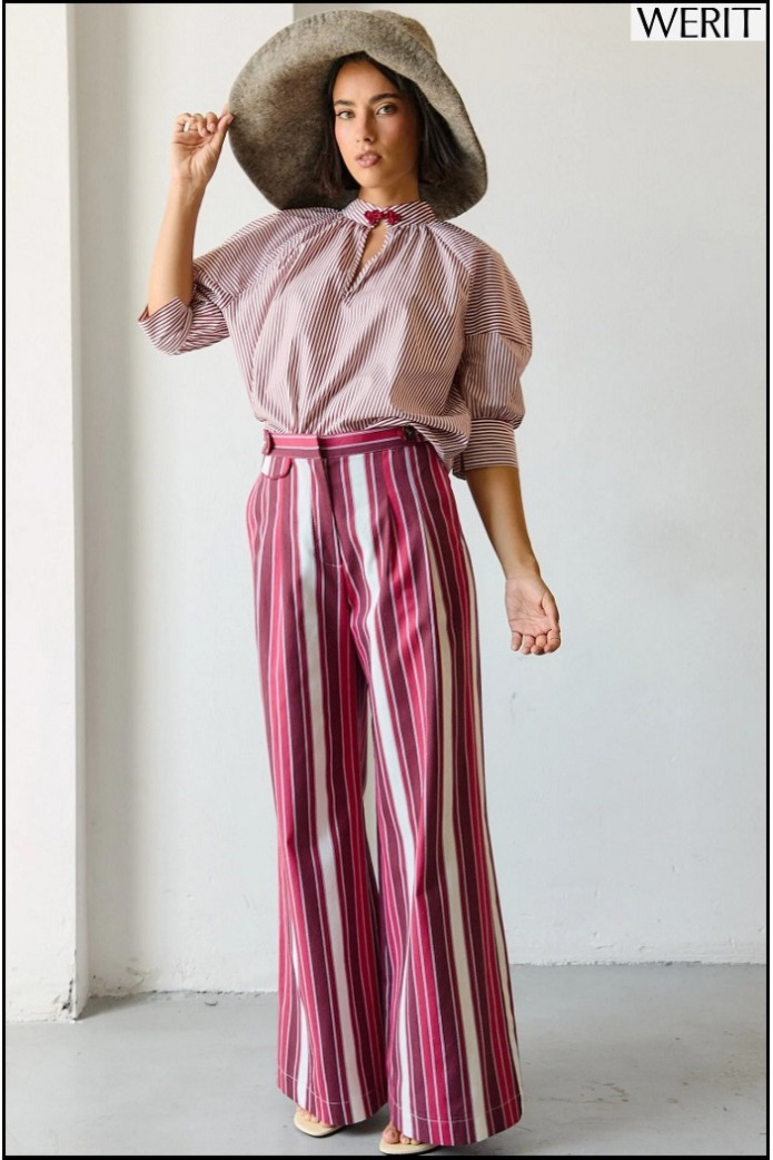 PANTALÓN BAYONA RAYAS ROJAS WERIT