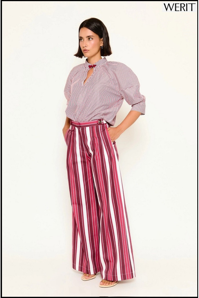 PANTALÓN BAYONA RAYAS ROJAS WERIT