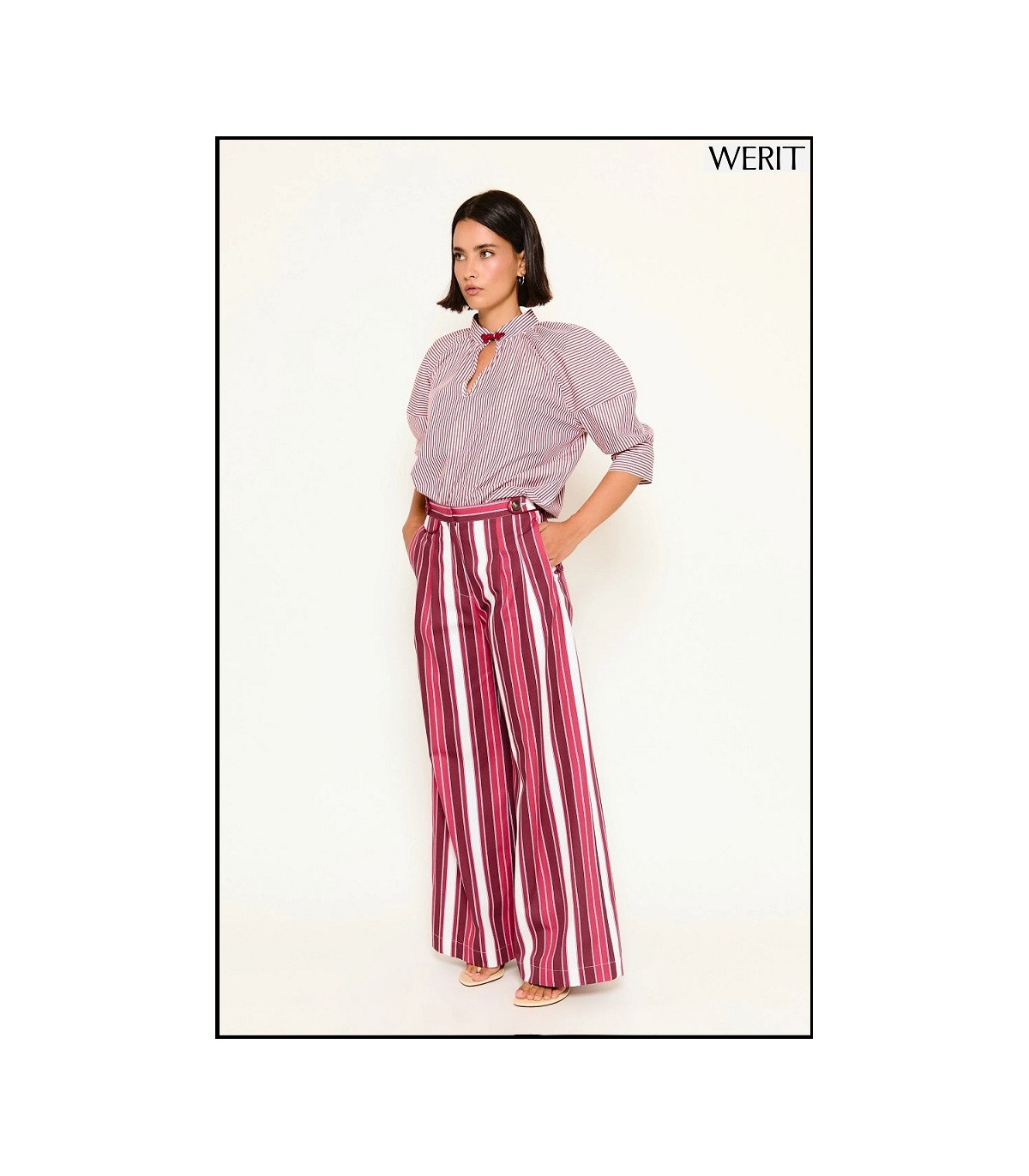PANTALÓN BAYONA RAYAS ROJAS WERIT