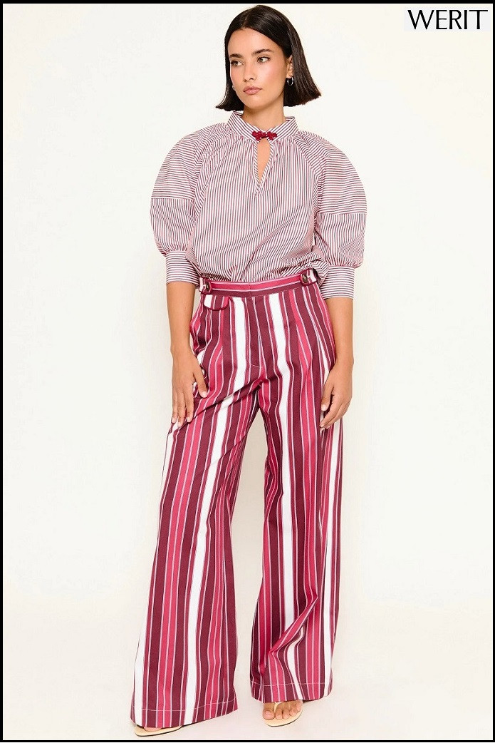 PANTALÓN BAYONA RAYAS ROJAS WERIT