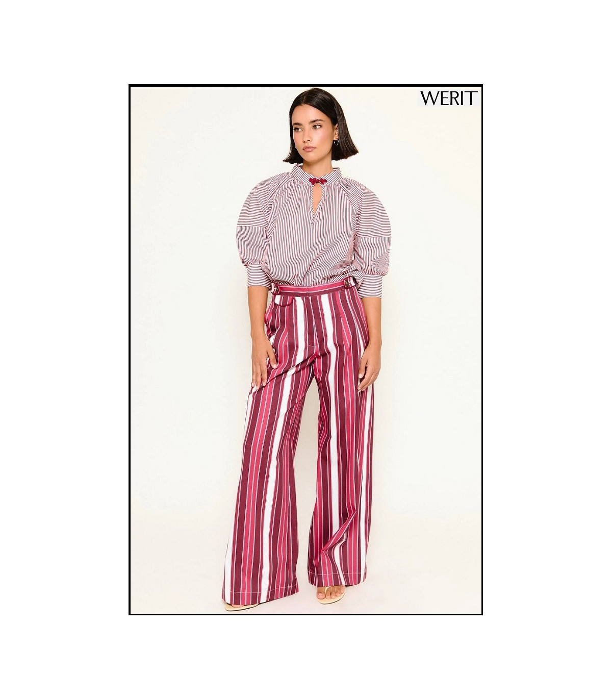 PANTALÓN BAYONA RAYAS ROJAS WERIT