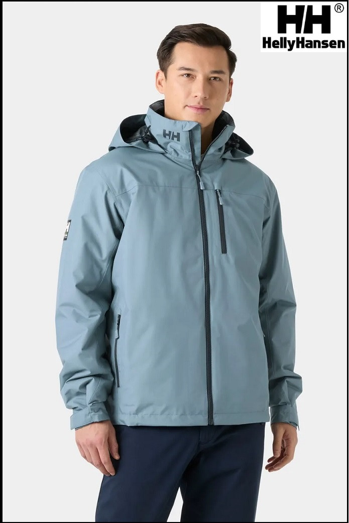 CREW HOODED PILE JACKET WASHED NAVY HELLY HANSEN