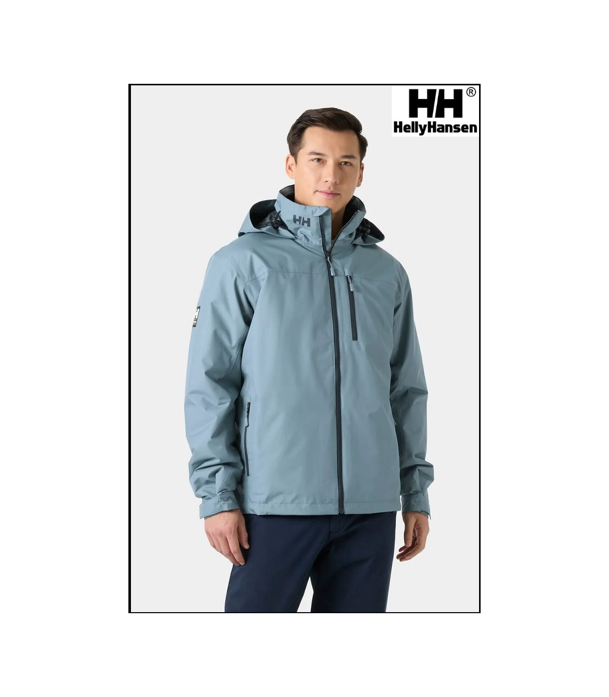 CREW HOODED PILE JACKET WASHED NAVY HELLY HANSEN