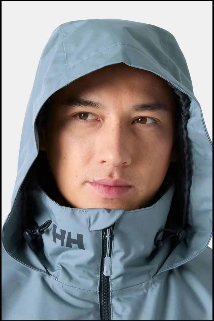 CREW HOODED PILE JACKET WASHED NAVY HELLY HANSEN