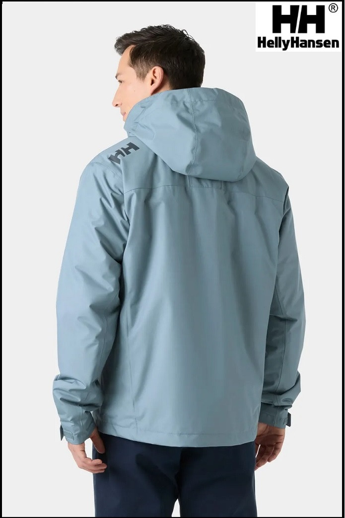 CREW HOODED PILE JACKET WASHED NAVY HELLY HANSEN