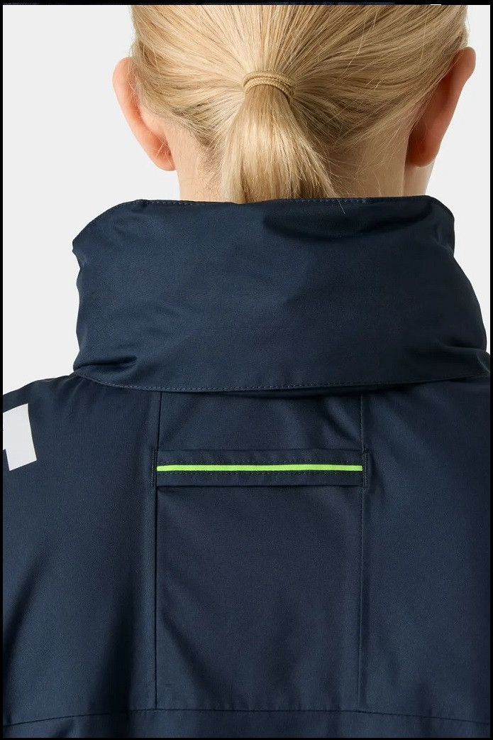 CREW HOODED PILE JACKET NAVY HELLY HANSEN