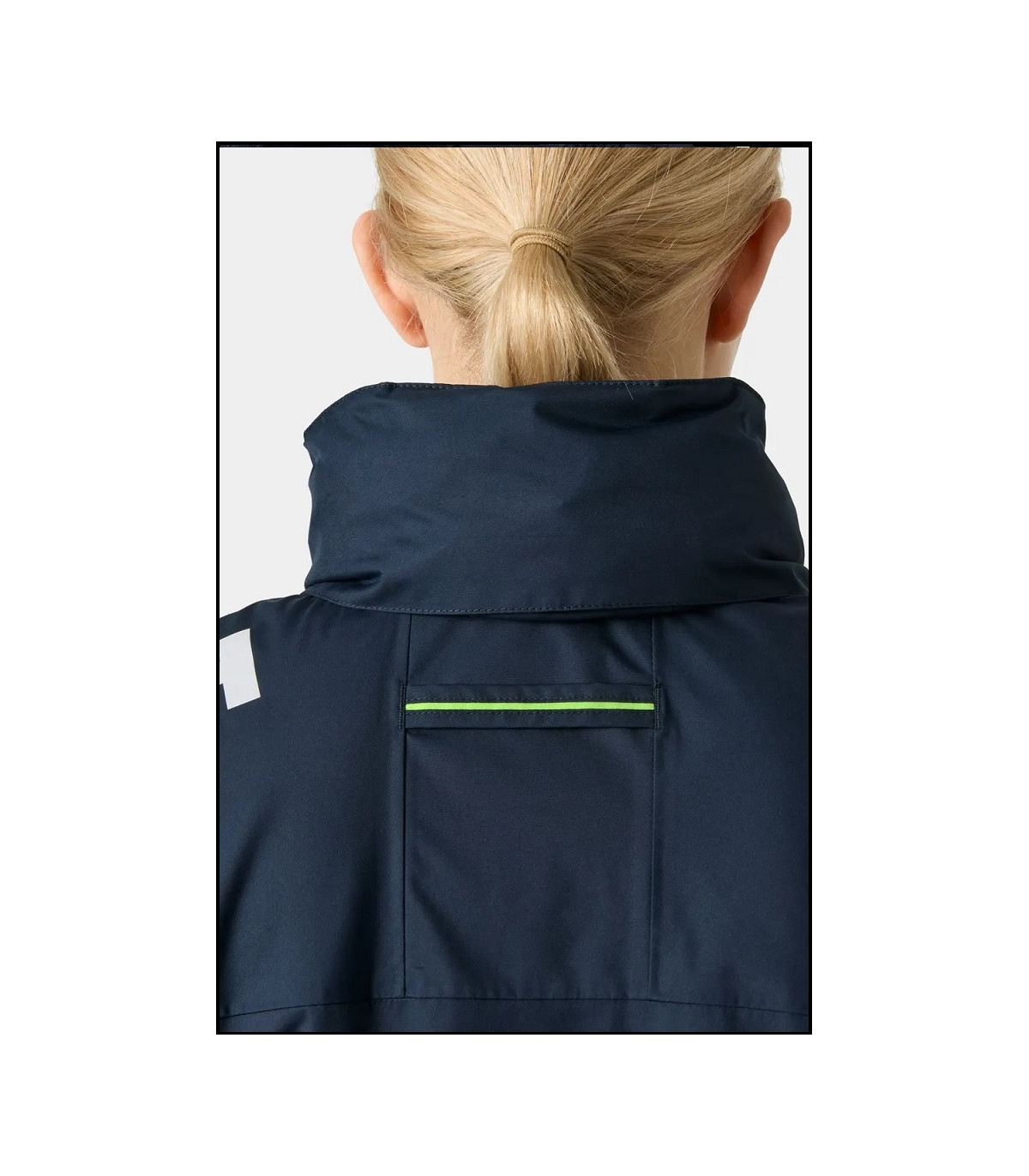 CREW HOODED PILE JACKET NAVY HELLY HANSEN