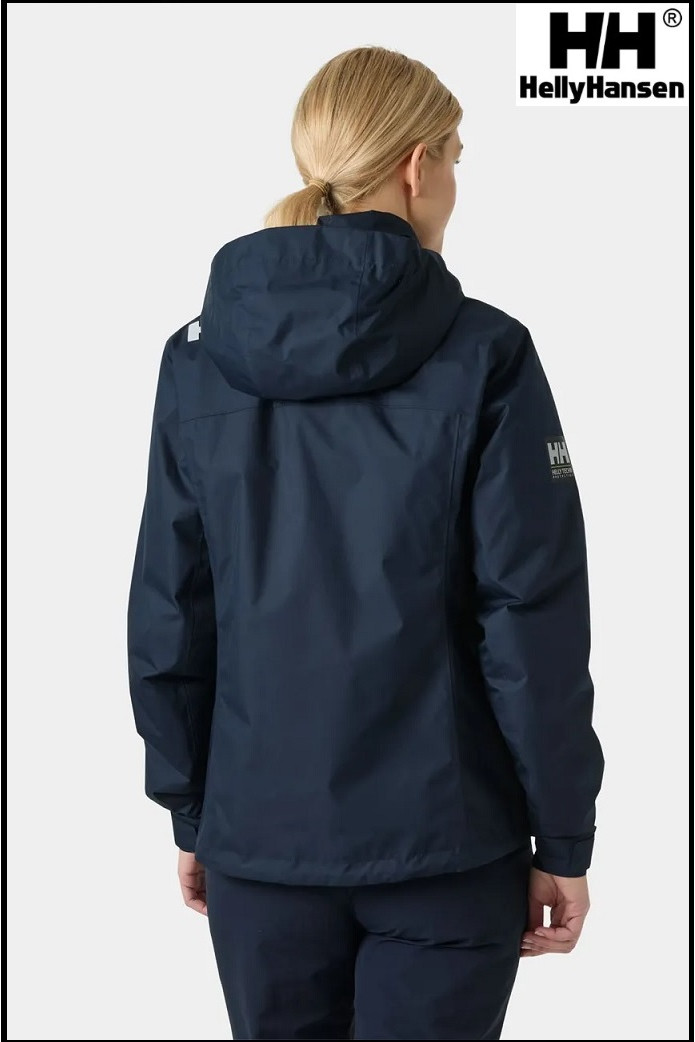 CREW HOODED PILE JACKET NAVY HELLY HANSEN