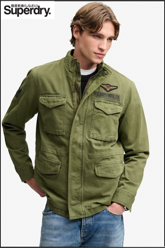 CHAQUETA MILITAR M65 CON PARCHES SUPERDRY