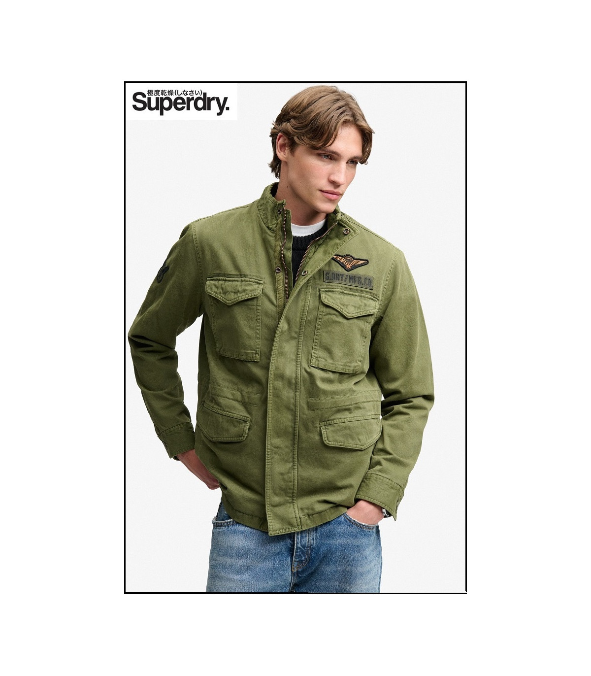 CHAQUETA MILITAR M65 CON PARCHES SUPERDRY