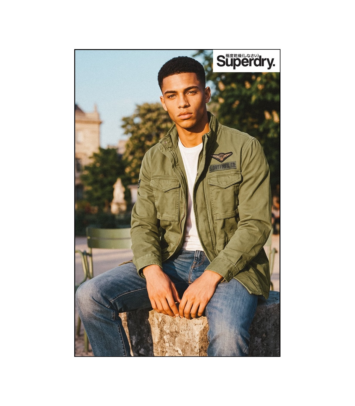 CHAQUETA MILITAR M65 CON PARCHES SUPERDRY