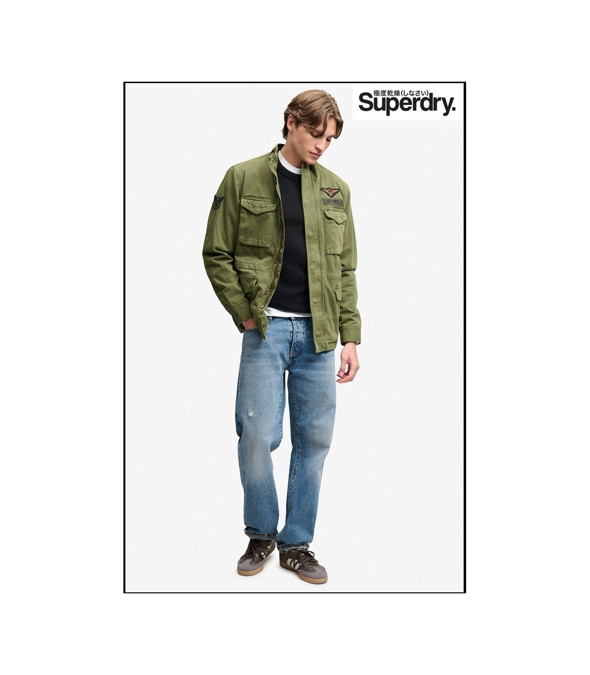 CHAQUETA MILITAR M65 CON PARCHES SUPERDRY