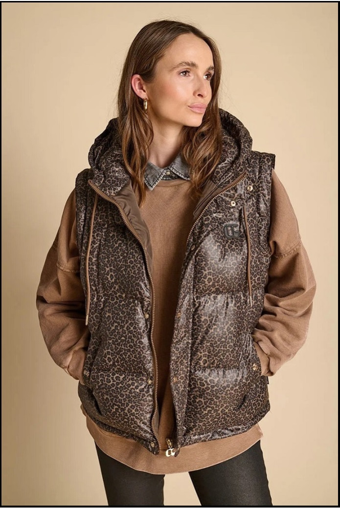 CHAQUETA ESTAMPADO LEOPARDO LE TEMPS DE CERISES
