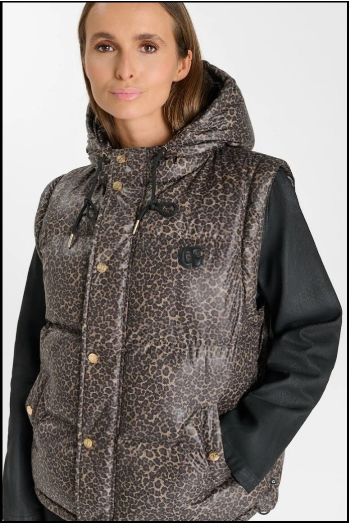CHAQUETA ESTAMPADO LEOPARDO LE TEMPS DE CERISES