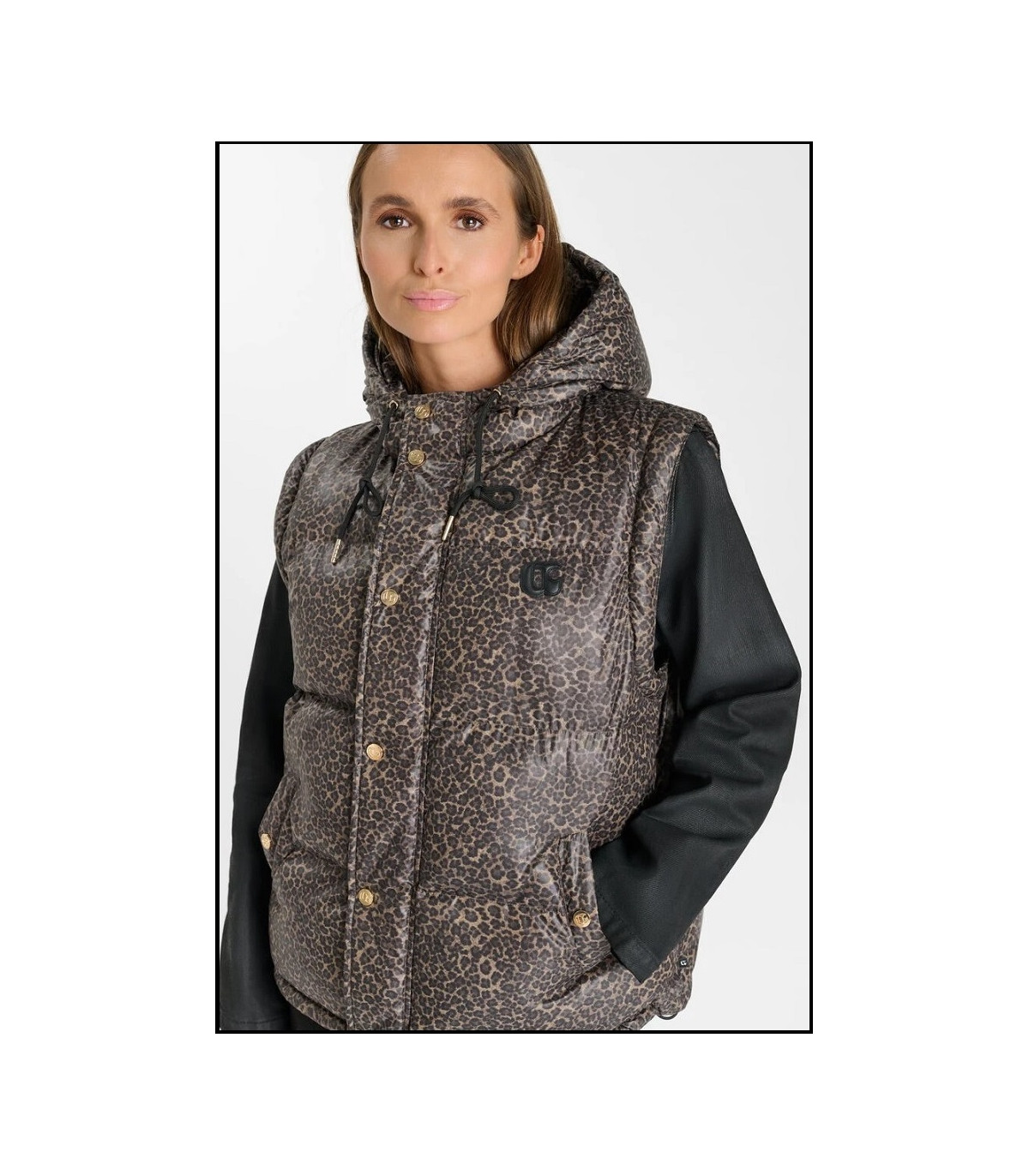 CHAQUETA ESTAMPADO LEOPARDO LE TEMPS DE CERISES