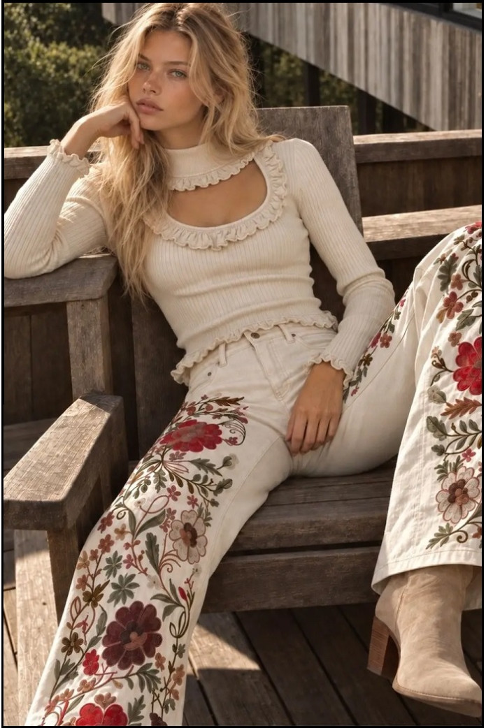 VAQUEROS WILDFLOWER JEANS BY FETICHE SUANCES