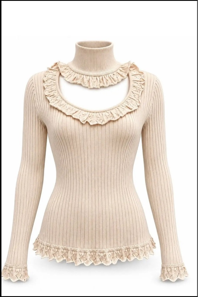 LOVE KNIT SWEATER BEIGE BY FETICHE SUANCES