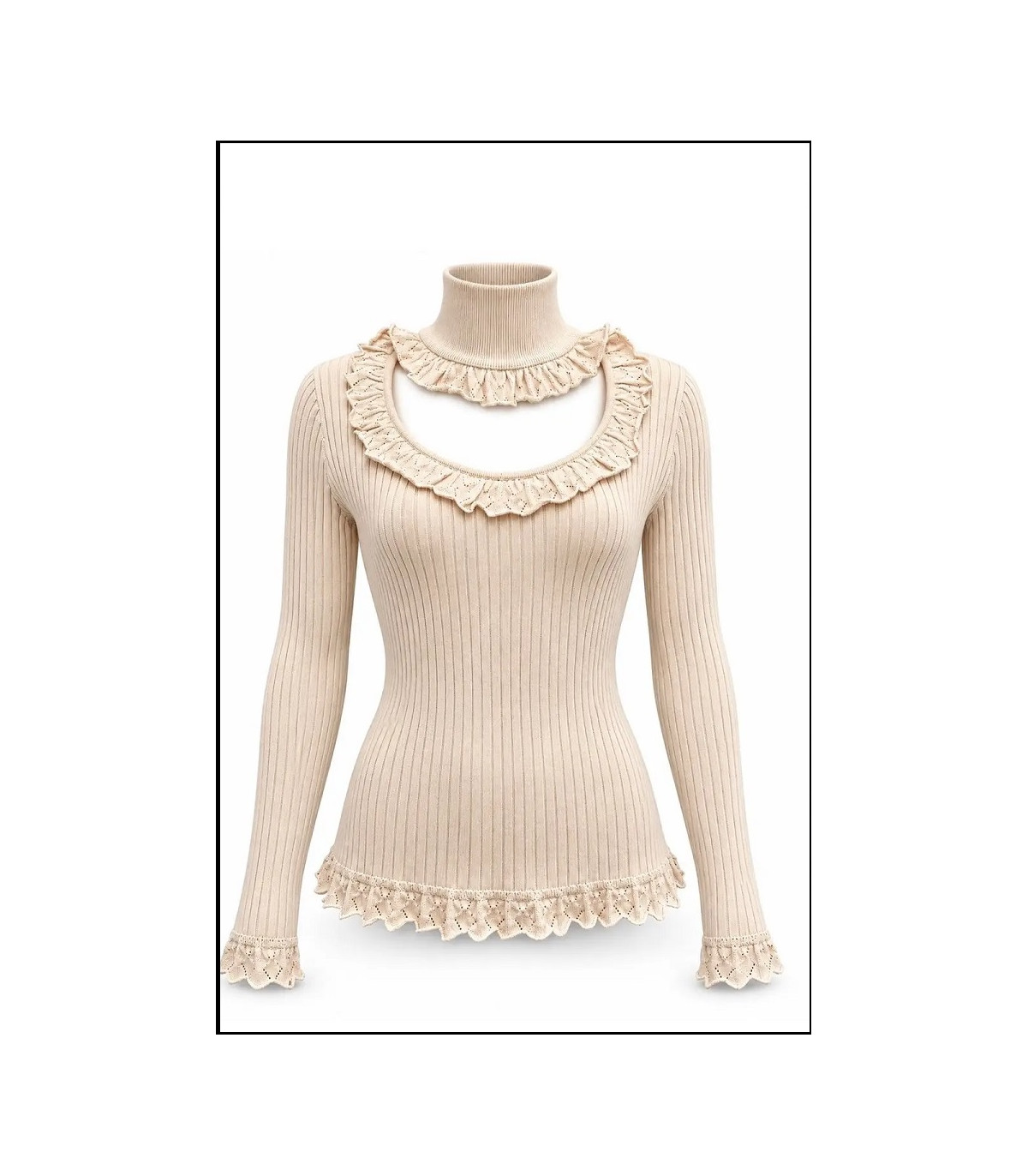 LOVE KNIT SWEATER BEIGE BY FETICHE SUANCES